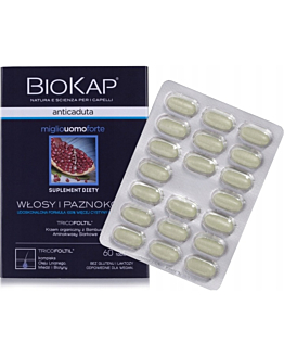 Biokap Anticaduta Tabletki Przeciw wypadaniu włosów dla Mężczyzn 60 szt.
