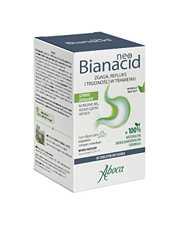 Aboca Neobianacid, Preparat na nadkwaśność i refluks Tabletki, 45 szt.