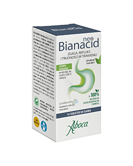 Aboca Neobianacid, Preparat na nadkwaśność i refluks Tabletki, 14 szt.