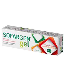 Sofargen Gel Opatrunek na bazie żelu z sulfadiazyną srebra