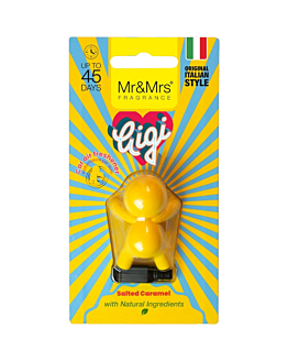 Mr&Mrs Fragrance Gigi Odświeżacz do samochodu Salted Caramel, żółty