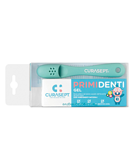 Curasept Set Primi Denti Gel + Spazzolino Massaggiante Gengive