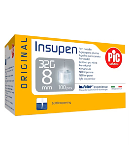 Pic Insupen 32 G 8 mm Igły do penów insulinowych, 100 szt.