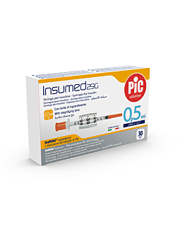 PiC Insumed, Strzykawki insulinowe z powiększeniem, 29G 12,7mm