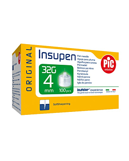 PiC Solution Insupen, Igły do penów insulinowych, 32G 4mm