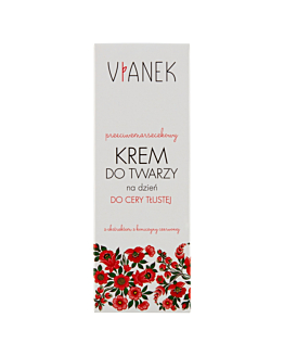 Vianek Przeciwzmarszczkowy krem do twarzy na dzień do cery tłustej 