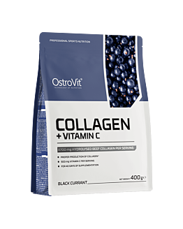 OstroVit Kolagen + Witamina C 400 g o smaku czarnej porzeczki