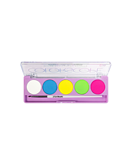 J.Cat Beauty Colorscope Paleta eyelinerów aktywowanych wodą, 102 Bright