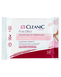 Cleanic Chusteczki do Demakijażu Pure Effect Cera Sucha