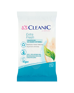CLEANIC Chusteczki do higieny intymnej Ceanic Extra Fresh 10 szt