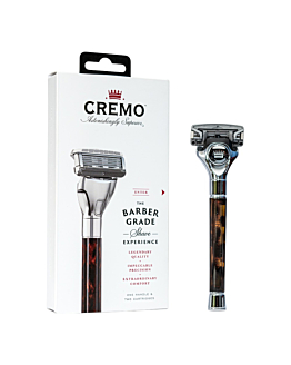 Cremo Maszynka do golenia Barber Grade + zapas wkładów (Tortoise Shell)