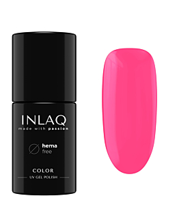INLAQ Lakier Hybrydowy HEMA Free, Neonowy Bonbon Bright
