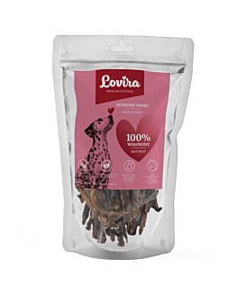 Lovira Smaczki dla Psa wołowina paski 80 g