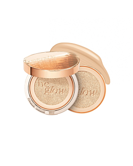 Espoir Pro Tailor Be Glow Cushion New Class Set, SPF42 PA++, opalony rozświetlający podkład cushion z wymiennym wkładem, 25 Tan, 2x13g