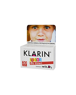 Klarin Junior, Tabletki wspomagające wzrok, Dla dzieci od 6. roku życia