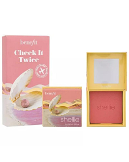 Benefit Cheek It Twice zestaw róży do policzków Shellie Warm-Seashell Pink 2x6g
