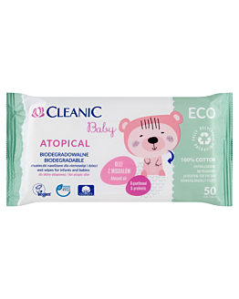 Cleanic Baby Eco Chusteczki Dla niemowląt i Dzieci Atopic