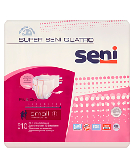 Super Seni Quatro, Pieluchomajtki dla dorosłych, 55-80cm, Small