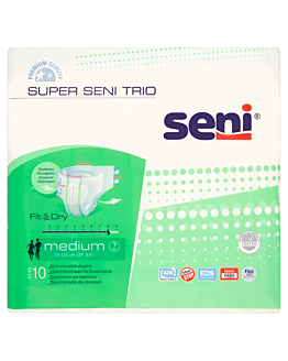 Super Seni Trio, Pieluchomajtki dla dorosłych, 75-110cm, Medium