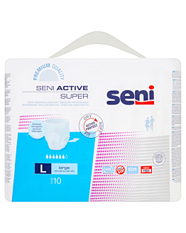 Seni Active Super, Elastyczne majtki chłonne, 100-135cm, Large