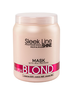 Stapiz Sleek Line Blush Blond Mask maska do włosów blond z jedwabiem, 1000ml