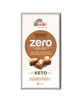 Sole Czekolada mleczna keto bez dodatku cukru, słony karmel ze stewią
