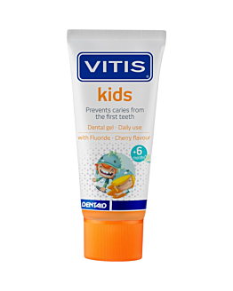Vitis Kids Dentifricio in gel per bambini dai 6 mesi, previene la carie, 50 ml