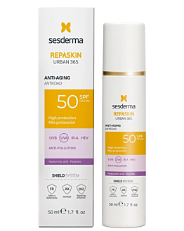 Sesderma Repaskin Urban 365 Anti-Age, Krem przeciwsłoneczny z pielęgnacją przeciwstarzeniową SPF50