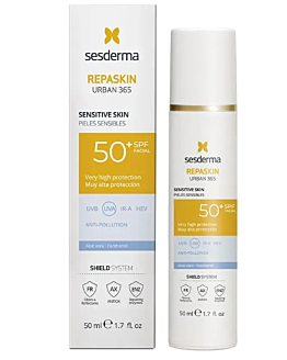 Sesderma Repaskin Urban 365, Krem przeciwsłoneczny do skóry wrażliwej SPF50+