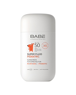 Babe Laboratorios Pediatric Sunscreen Super Fluid SPF50 Krem przeciwsłoneczny dla dzieci SPF 50 z pantenolem i prebiotykiem