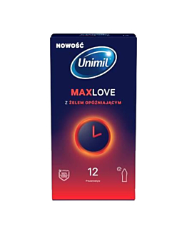 Unimil Max Love Box Preservativi, 12 pezzi.