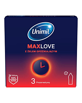 Unimil Max Love Box Prezerwatywy, 3 szt.