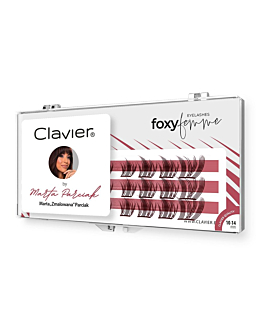 Clavier Foxy Femme by Marta „Zmalowana” Parciak kępki rzęs – efekt foxy eyes 10-14mm