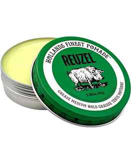 Reuzel Green Pomade Grease, Woskowa pomada do włosów o średnim utrwaleniu