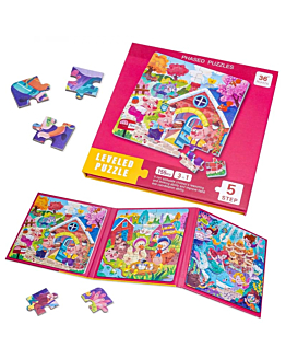 Habarri Puzzle magnetyczne Świnka, Kaczusia, Syrenka, Poziom 5