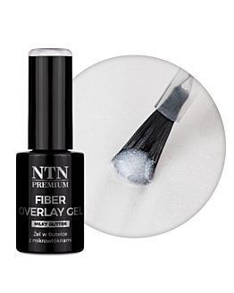 NTN Premium Fiber Overlay Gel Żel W Butelce Z Mikrowłóknami Milky Glitter 7 g