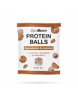 GymBeam Kulki Proteinowe Macadamia i Coconut 45 g