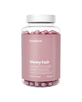 GymBeam Glowy Hair Beastpink Kapsułki, 90 szt.