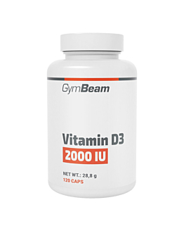 GymBeam Witamina D3 2000 IU Kapsułki, 120 szt.