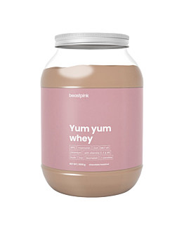 GymBeam Yum Yum Whey BeastPink 1000 g Czekolada Orzechy Laskowe