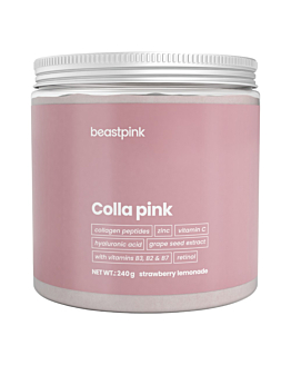 GymBeam Colla Pink Beastpink Proszek do rozpuszczania 240 g Lemoniada Truskawkowa