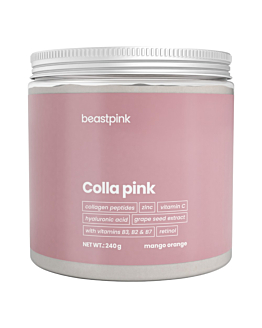 GymBeam Colla Pink Beastpink Proszek do rozpuszczania 240 g Mango Pomarańcza