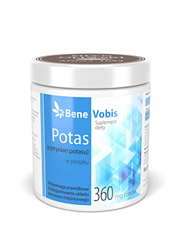 Bene Vobis Potas (cytrynian potasu) w proszku 500g