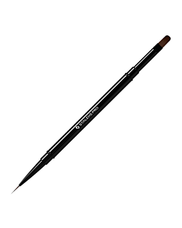 Staleks PRO Expert Pędzelek Dwustronny Do Żelu Owalny 11 mm I Do Zdobień 10 mm Czarny