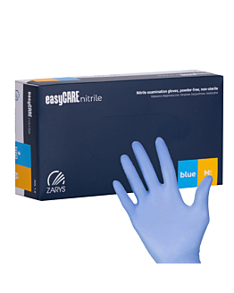 Zarys Easycare Nitrile Blue Rękawiczki Jednorazowe Nitrylowe Diagnostyczne i Ochronne Niebieskie Rozmiar M 100 szt.