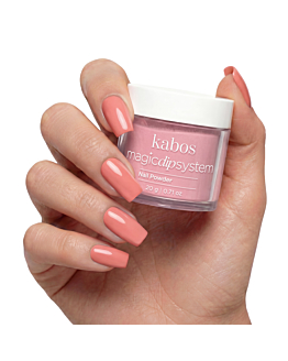 Kabos Magic Dip System Proszek do manicure tytanowego, 014 Papaya Rose 20 g