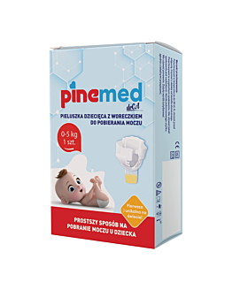 Pinemed Pieluszka z woreczkiem do pobierania moczu dziecięca 0-5 kg, 1 szt.
