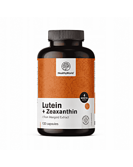 Healthy World Luteina + zeaksantyna, 120 kaps.
