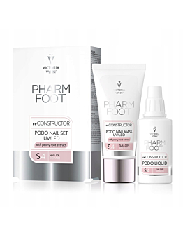Victoria Vynn Pharm Foot reCONSTRUCTOR Podo Nail Set Zestaw Do Wypełniania Ubytków Paznokcia UV LED