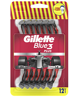 Gillette Blue3+ Red Maszynki do golenia, 12 szt.